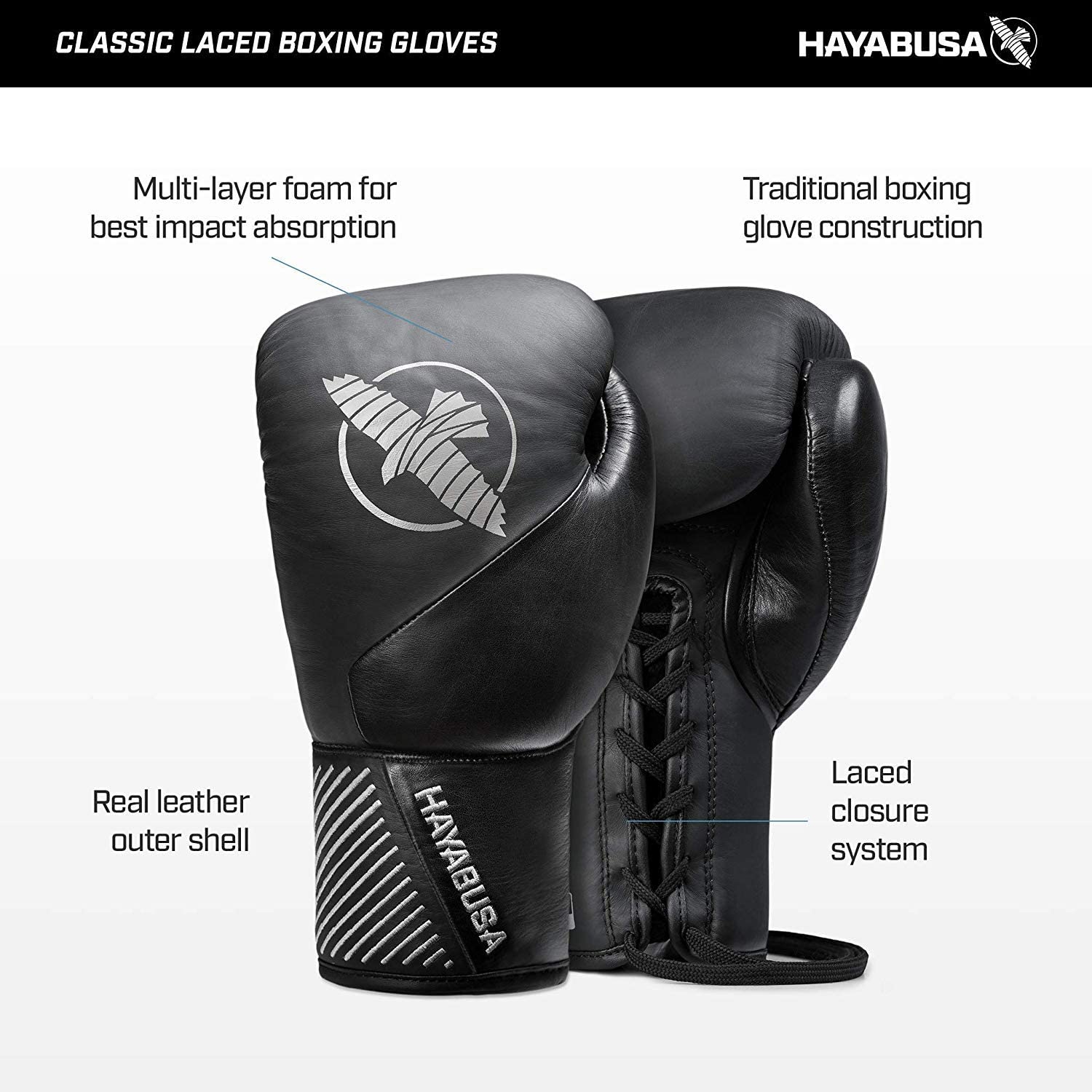 Hayabusa Classic Laced Boxing Gloves R - BWS GYM