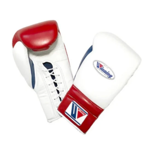 Winning Boxing Gloves White Navy Red