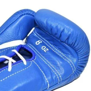 WINNING SPARRING GLOVES – LACE-UP GLOVES BLUE