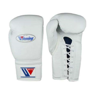 WINNING BOXING GLOVES WHITE – WINNING LACE-UP GLOVES