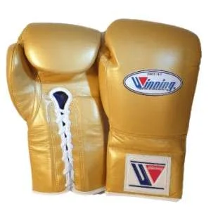 winning boxing gloves gold